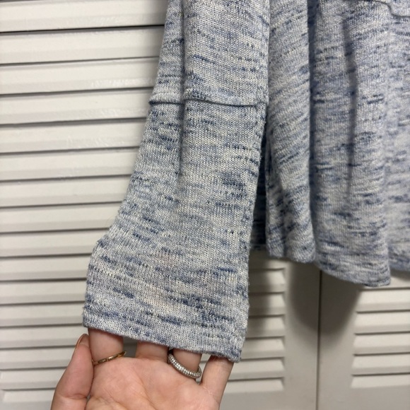 Loft Open Cardigan Women Light Weight Knit Long Sleeve Nubby Space Dye Size XSP - Picture 2 of 5